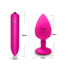 Load image into Gallery viewer, Anal Plug &amp; Silicone Prostate Massager
