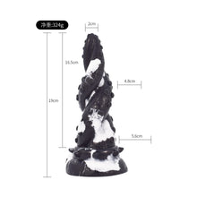 Load image into Gallery viewer, FAAK New large anal plug yellow dragon erotic design twist octopus leg textured silicone suck animal dildo sex toys for women
