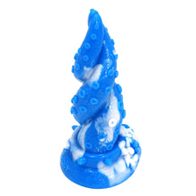 Load image into Gallery viewer, FAAK New large anal plug yellow dragon erotic design twist octopus leg textured silicone suck animal dildo sex toys for women
