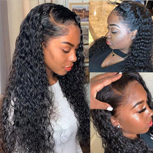 Load image into Gallery viewer, 13x4 Lace Front  Brazilian Remy Human Hair  Natural Hairline Curly Water Wave
