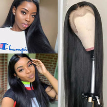 Load image into Gallery viewer, 30 40 Inch Straight Lace Front  Pre plucked High Density Brazilian  Human Hair
