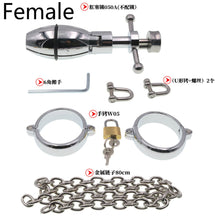 Load image into Gallery viewer, Stainless Steel Anal Dilator Ass Expanding Chastity Device For Women Men Couples
