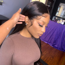 Load image into Gallery viewer, 99j Burgundy Lace Front  30 Inch Pre-Plucked Hd Transparent Straight Human Hair
