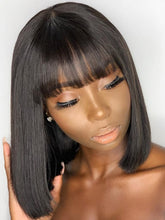 Load image into Gallery viewer, 100% Human Hair Long Fringe  Brazilian Remy with Bangs
