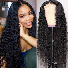 Load image into Gallery viewer, 30&quot; 13x4 Lace Front  Brazilian Deep Wave Curly Wig Pre Plucked Glueless Remy 4x4 Lace Closure Frontal Wig 150%
