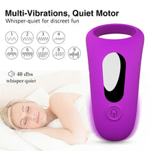 Load image into Gallery viewer, Silicone Powerful Vibration Penis Rings Chastity  For Couples
