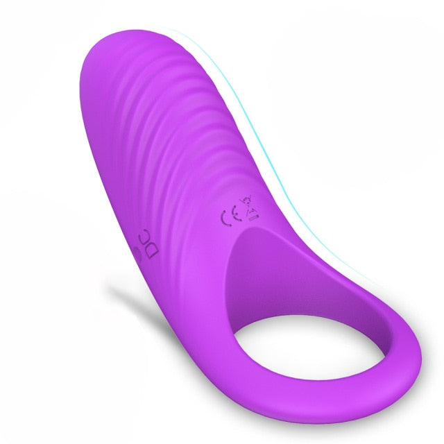 Silicone Powerful Vibration Penis Rings Chastity  For Couples