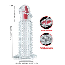 Load image into Gallery viewer, Penis Vibrator Extender Sleeve
