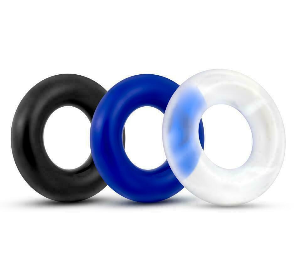 3PCS/Pack Silicone Delay Time Penis Wear Cock Enhance Ring