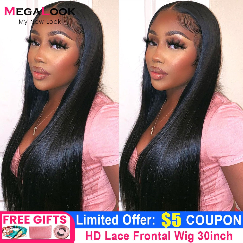 30 Inch Peruvian Straight Human Hair Lace