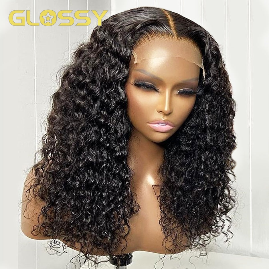 Brazilian Curly Bob Human Hair Deep Wave Lace Front