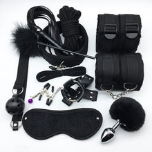 Load image into Gallery viewer, Sex Handcuffs Collar Whip Gag Nipple Clamps BDSM Bondage Rope
