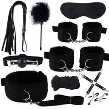 Load image into Gallery viewer, Sex Handcuffs Collar Whip Gag Nipple Clamps BDSM Bondage Rope
