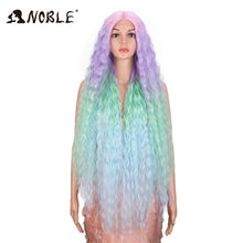 Load image into Gallery viewer, Noble Cosplay Synthetic Lace Wig Long Curly Wig Cosplay 613 WIG 42 Inch Ombre Blonde color Wig  Synthetic Lace Wigs For Women
