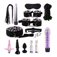 Load image into Gallery viewer, Handcuffs Nipple Clamps Bondage Whip BDSM Sexy Toys Erotic Flirting Feather Stick
