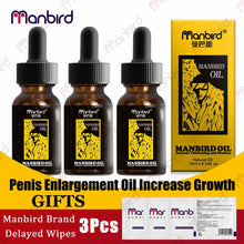 Load image into Gallery viewer, 3Pcs Men Penis Enlargement Essential Oil/ Delay Premature Ejaculation Penile Growth Sex Lube
