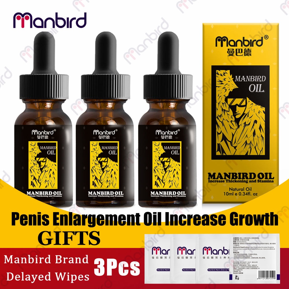 3Pcs Men Penis Enlargement Essential Oil/ Delay Premature Ejaculation Penile Growth Sex Lube