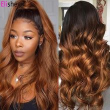 Load image into Gallery viewer, 1B 30 Body Wave Lace Front Wig Human Hair
