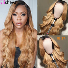 Load image into Gallery viewer, 1B 30 Body Wave Lace Front Wig Human Hair
