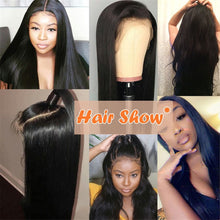 Load image into Gallery viewer, 360 Brazilian Remy Straight Lace Front Human Hair
