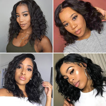 Load image into Gallery viewer, Brazilian Water Wave Short Bob 4x4 Closure Human Hair
