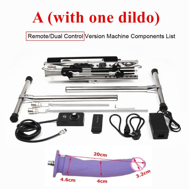 2021 New Quiet Stable Double Head Sex Machine for Women Men Couples Support 2 People Wire Control Love Machines