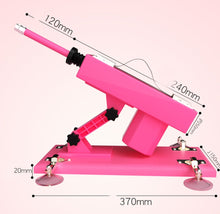 Load image into Gallery viewer, New Sex Machine Strong Power Telescopic  Pumping Gun With Free Dildo Attachment
