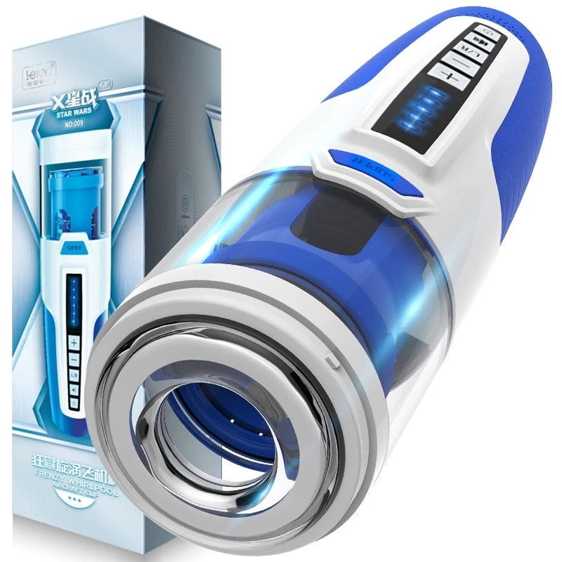 New Piston Automatic Telescopic Rotation Male Masturbator For Men