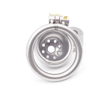 Load image into Gallery viewer, 2021 New stainless steel  Male Chastity Device Super Small Short Cock Cage with Stealth lock  Ring Sex Toy
