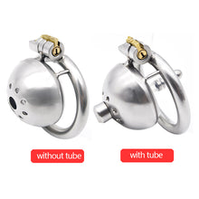 Load image into Gallery viewer, 2021 New stainless steel  Male Chastity Device Super Small Short Cock Cage with Stealth lock  Ring Sex Toy
