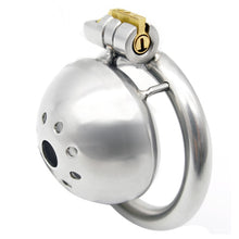 Load image into Gallery viewer, 2021 New stainless steel  Male Chastity Device Super Small Short Cock Cage with Stealth lock  Ring Sex Toy
