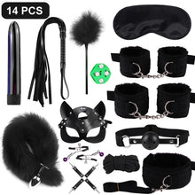 Load image into Gallery viewer, SexLady Handcuffs for Sex Whip Collar Nipple Clamps Set Erotic Rope BDSM Bondage
