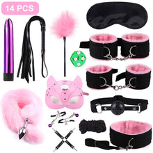 Load image into Gallery viewer, SexLady Handcuffs for Sex Whip Collar Nipple Clamps Set Erotic Rope BDSM Bondage
