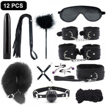 Load image into Gallery viewer, SexLady Handcuffs for Sex Whip Collar Nipple Clamps Set Erotic Rope BDSM Bondage
