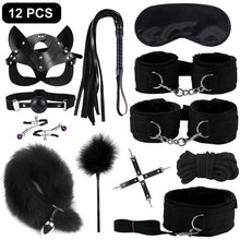 Load image into Gallery viewer, SexLady Handcuffs for Sex Whip Collar Nipple Clamps Set Erotic Rope BDSM Bondage
