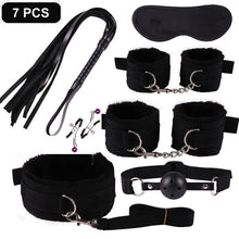 Load image into Gallery viewer, SexLady Handcuffs for Sex Whip Collar Nipple Clamps Set Erotic Rope BDSM Bondage
