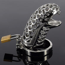 Load image into Gallery viewer, New Male Chastity Cock Cages Snake Head
